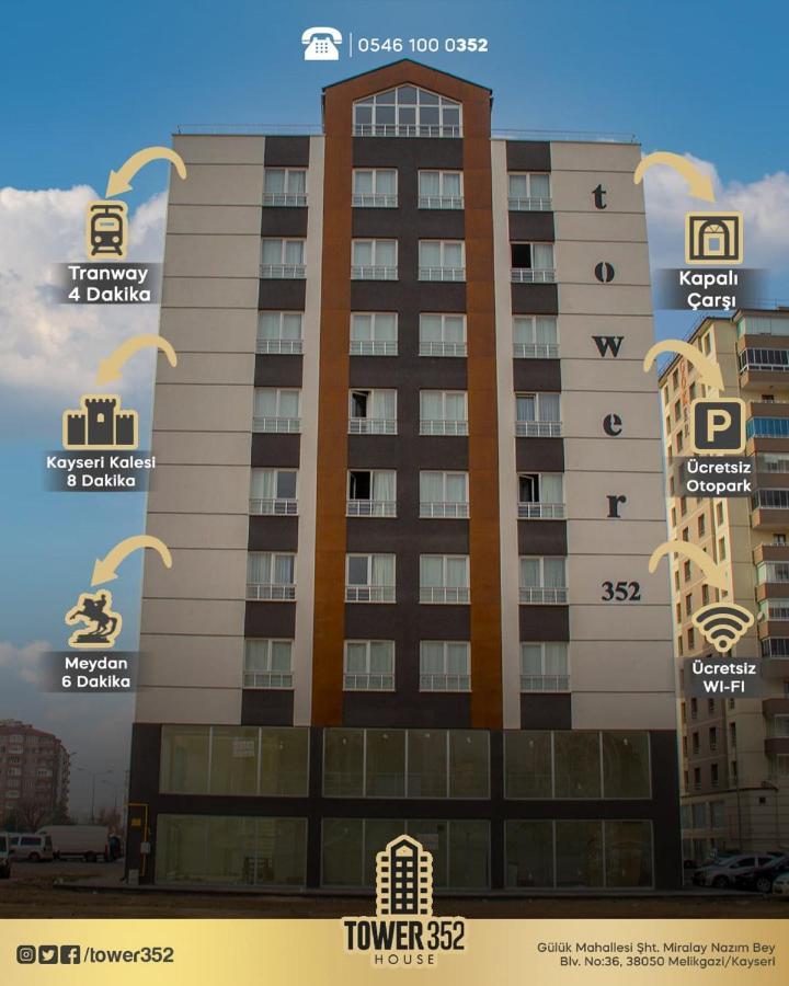 Tower352 Aparthotel Kayseri Eksteriør bilde